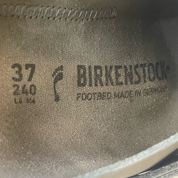 Birkenstock Buckley Clogs Women's US 6–6.5 Dove Gray New Buck Leather - Picture 8 of 9